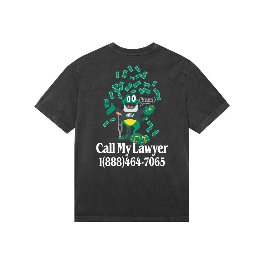 MA®️KET Slip And Fall Tee 'Washed Black'