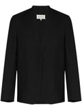 Maison Margiela collarless single-breasted blazer