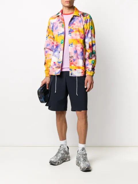 Comme Des Garçons Shirt tie-dye graphic print jacket