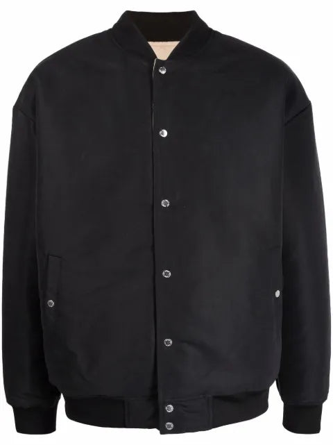 PUMA logo-patch detail bomber jacket