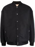 PUMA logo-patch detail bomber jacket
