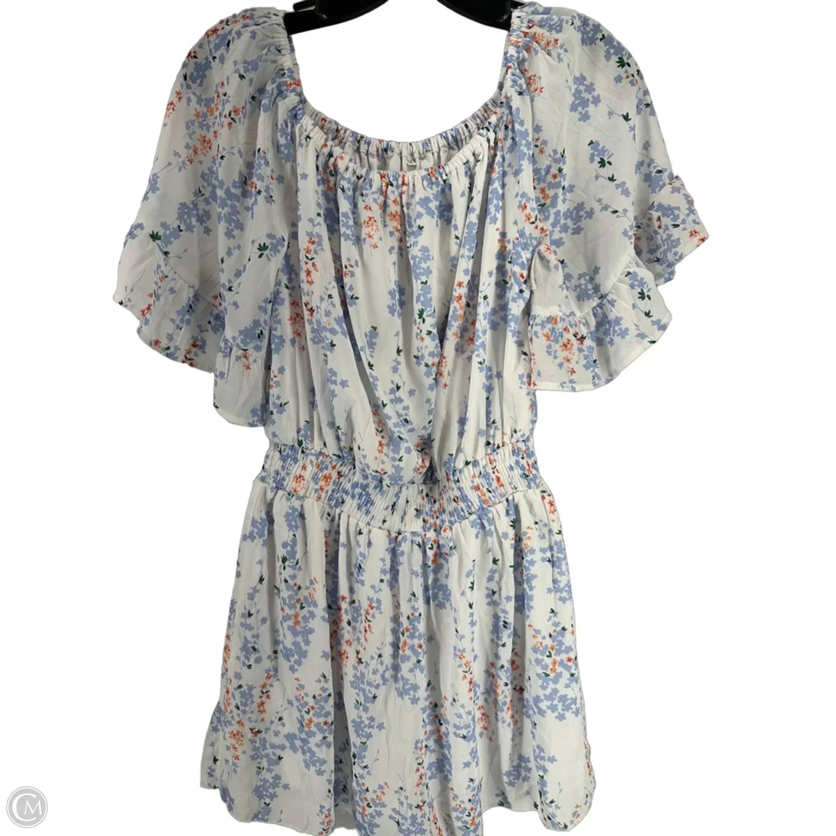 Romper By Clothes Mentor In Floral Print, Size: M