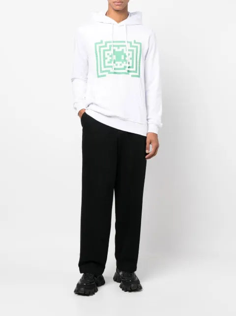 Comme Des Garçons Shirt graphic-print long-sleeve hoodie