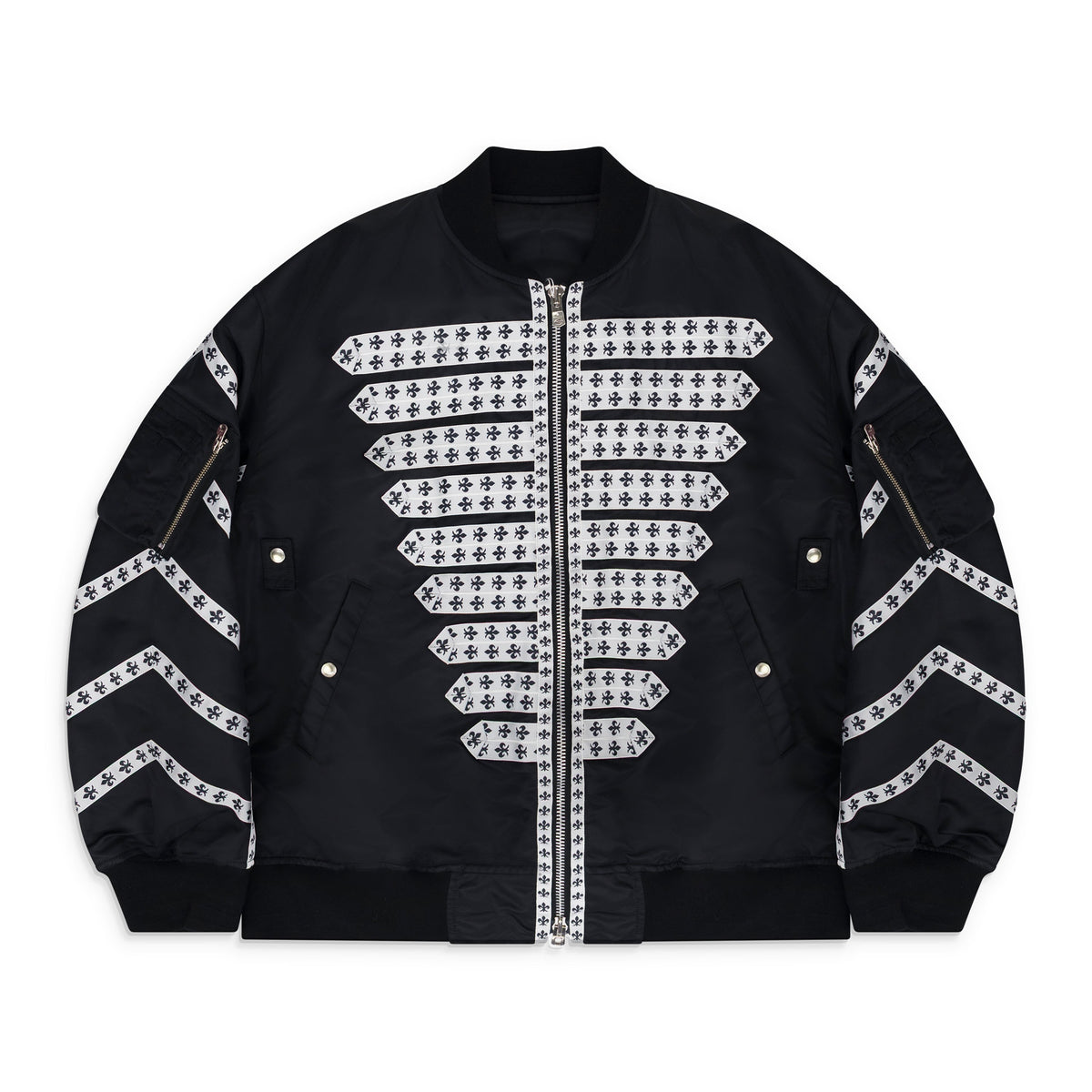Black Huge Brit Bomber Jacket