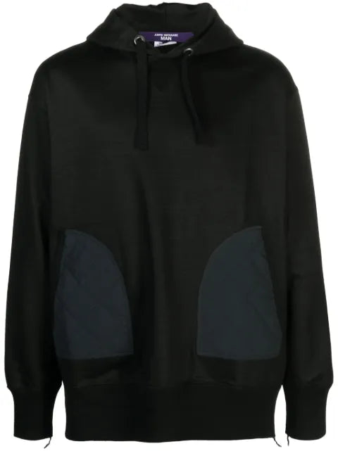 Junya Watanabe MAN ripstop-panel cotton hoodie