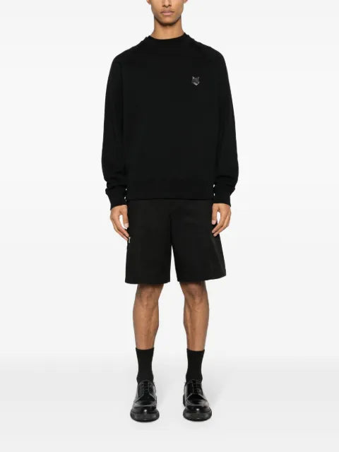Maison Kitsuné fox-patch cotton sweatshirt