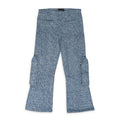 INDIGO RAISED WINDOW WOVEN PANTS