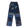 INDIGO CAMOUFLAGE EMBROIDERY PANTS