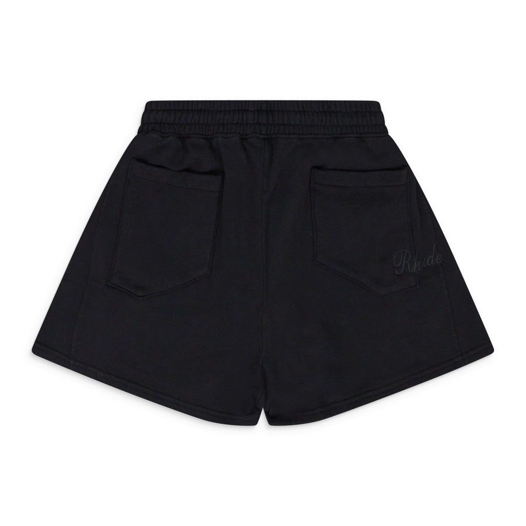 BLACK SKYLINE TERRY SHORTS
