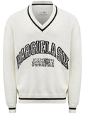 MM6 Maison Margiela numbers-motif jumper