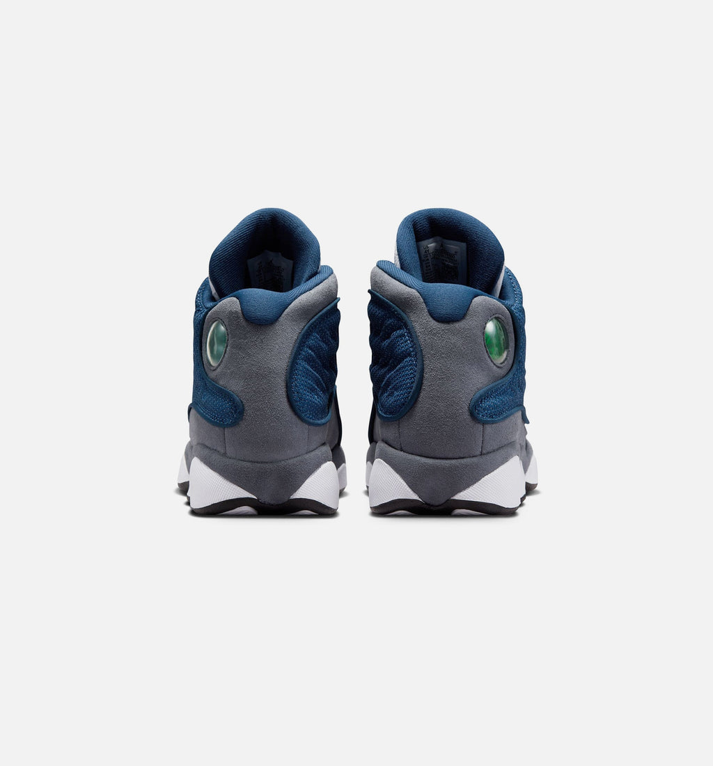 Air Jordan 13 Retro Navy & Flint Grey Big Kids' Lifestyle Shoes - Navy/University Blue/Flint Grey/White
