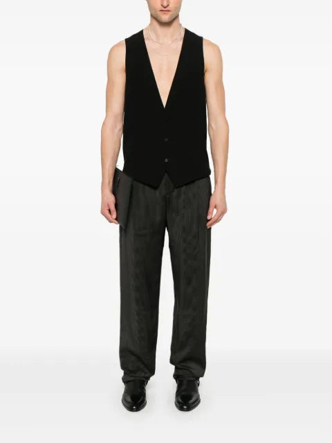 Saint Laurent silk crepe waistcoat