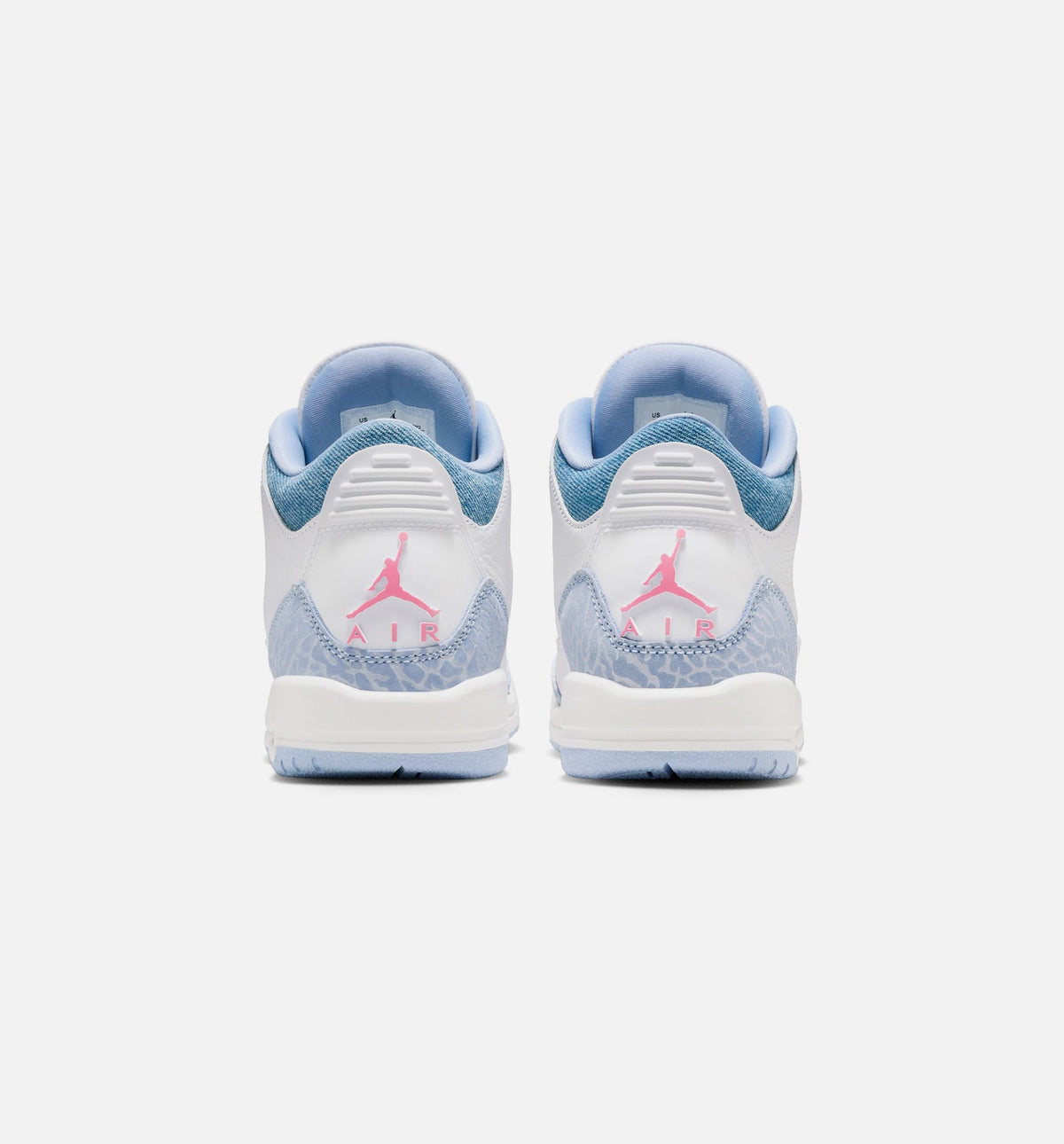 Air Jordan 3 Retro Cobalt Bliss Grade School Lifestyle Shoes - White/Cobalt Bliss/Football Grey/Pink Glow