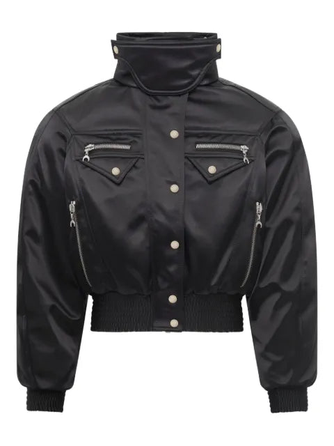 Marine Serre satin bomber jacket
