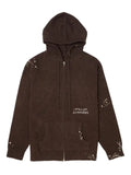 DOMREBEL embroidered zip-up hoodie