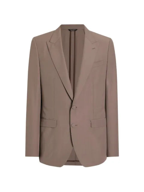 Dolce & Gabbana single-breasted wool poplin jacket