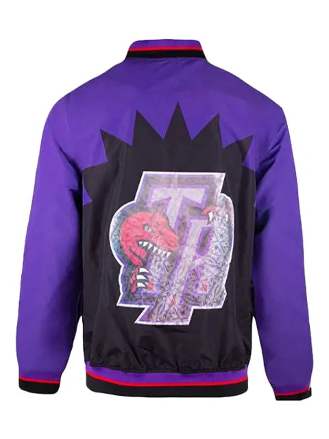 Mitchell & Ness x Toronto Raptors 75th Anniversary Warm Up appliqué jacket