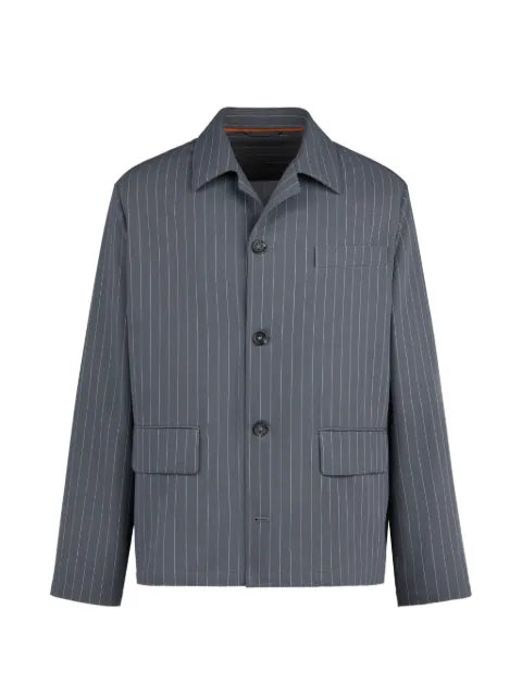 Tod's pinstripe-pattern flap-pocket jacket