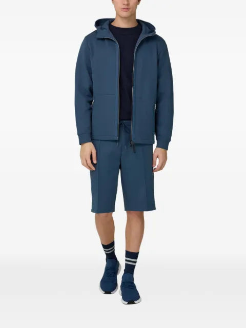 Boggi Milano lightweight zipped scuba hoodie