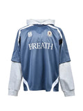 BREATH layered hoodie