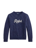 Polo Ralph Lauren logo-intarsia crew-neck sweater