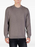 Armani Exchange logo-patterned sweatshirt