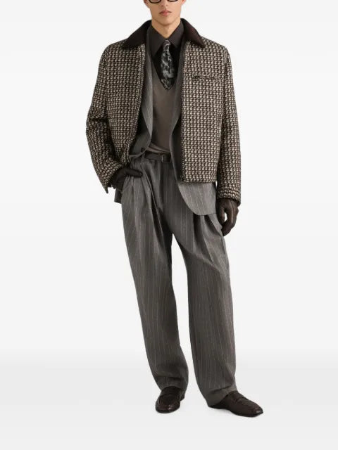Dolce & Gabbana Palermo single-breasted pinstripe wool jacket