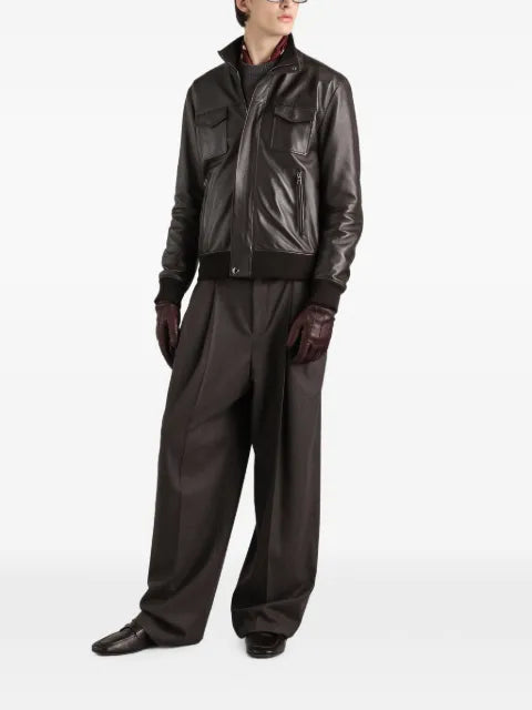 Dolce & Gabbana lambskin bomber jacket