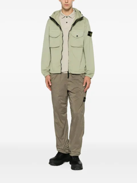 Stone Island 1200004 stretch organic cotton twill overshirt