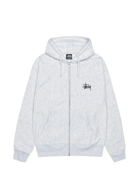 Stüssy logo-print zip-fastening hoodie