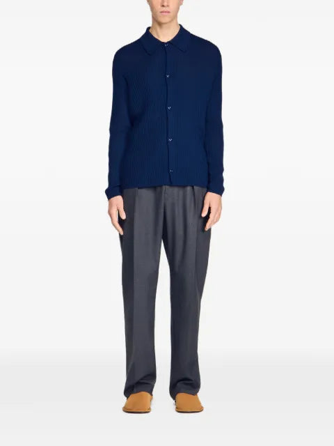 SANDRO rib knit cardigan