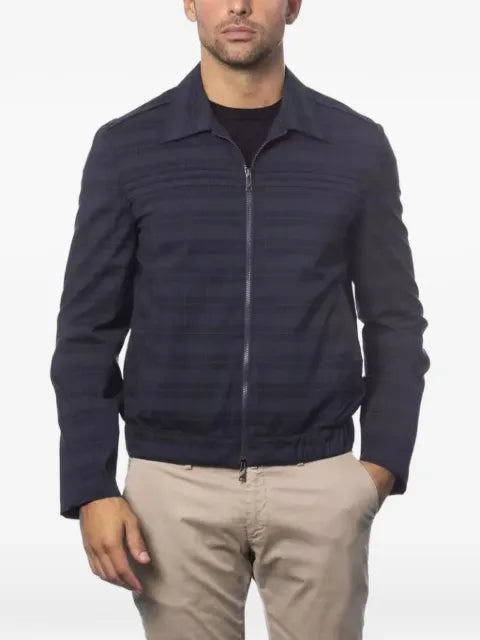 Verri plaid-pattern zip-up jacket