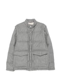 Eleventy flap-pocket padded jacket