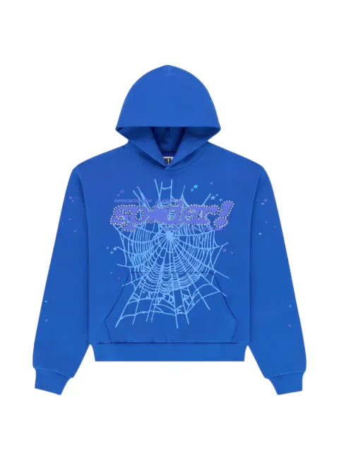 SP5DER Punk V2 rhinestone-embellished hoodie