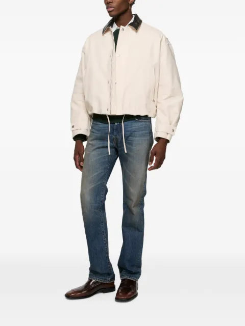 Acne Studios bomber with leather collar