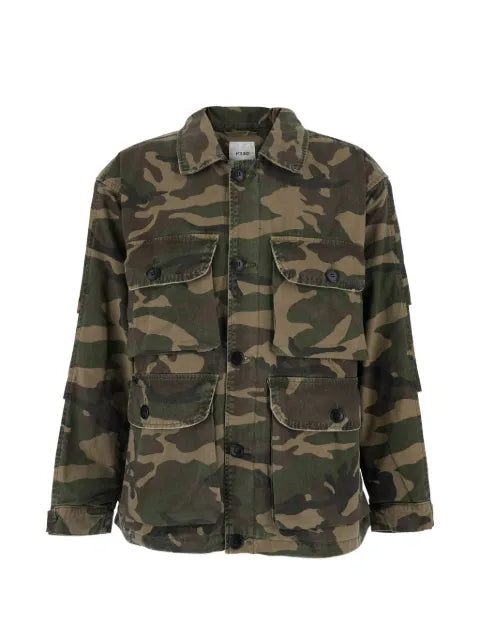 FOUND camouflage-print multi-pocket jacket