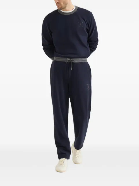 Brunello Cucinelli cotton French terry sweatshirt with embroidery