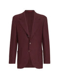 Brunello Cucinelli cashmere panama deconstructed blazer with patch pockets and metal buttons