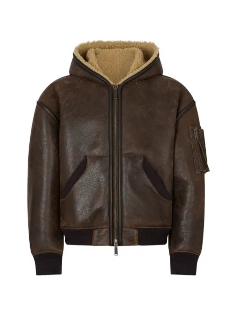 DSQUARED2 shearling 80s bomber jacket