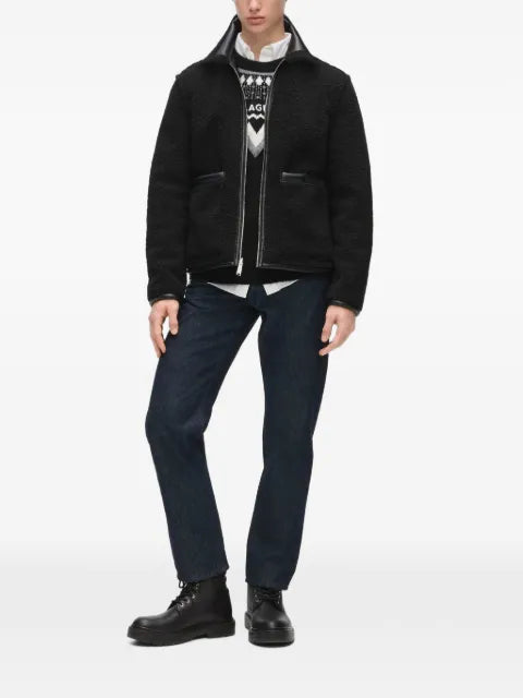 Karl Lagerfeld faux-shearling reversible jacket