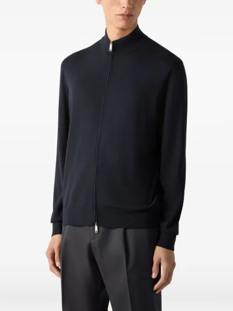 Zegna Trofeo 15milmil15 wool full zip cardigan