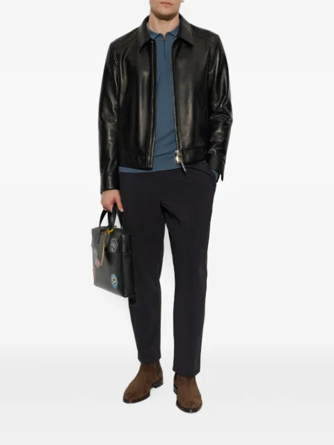Paul Smith quarter-zip textured merino sweater