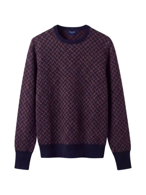 Drumohr basket-weave cashmere sweater