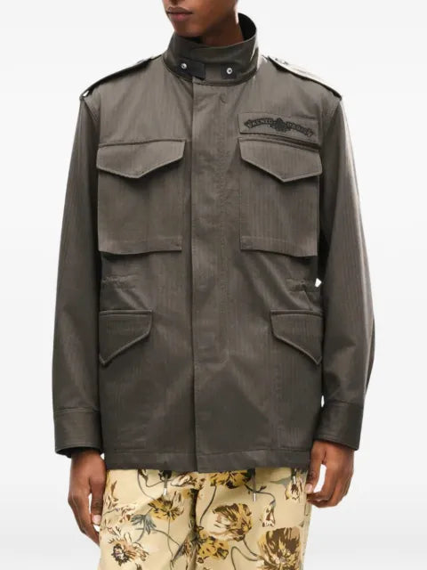 Kenzo Paris Emblem herringbone jacket