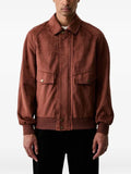 GUESS USA suede-effect bomber jacket