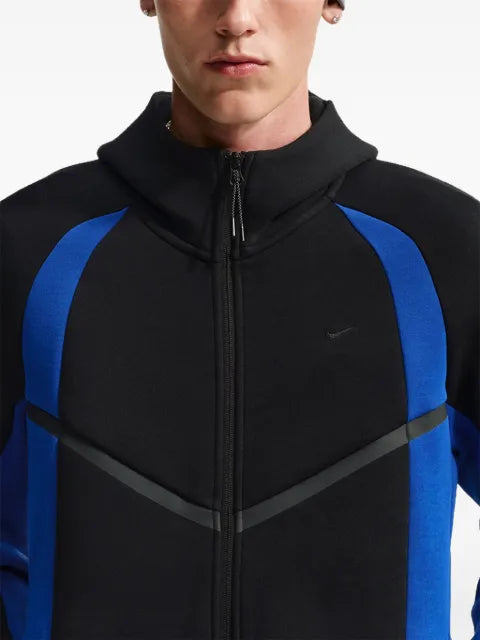 Nike Tech colour-block full-zip fleece windrunner jacket
