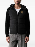 Aeronautica Militare quilted knit-sleeve jacket