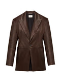 Saint Laurent peak-lapel single-breasted jacket