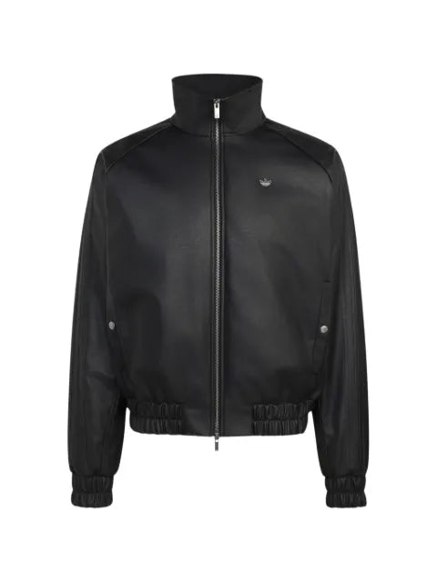 adidas studded logo-patch bomber jacket
