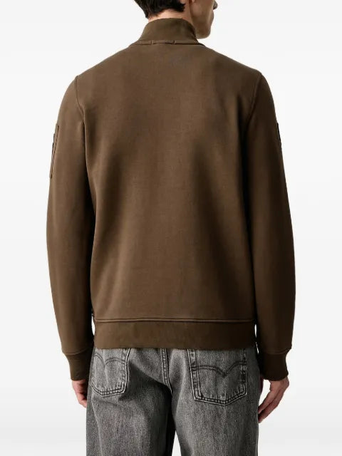 Aeronautica Militare patch-detail zip-up sweatshirt